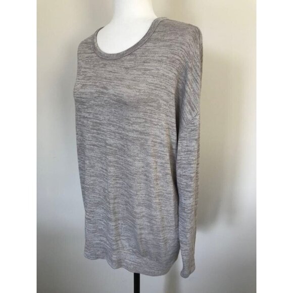 WILFRED FREE Arizona T-Shirt Womens Size Small Heathered Beige Oversized - Picture 4 of 8